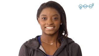 Oregon Attorney General Ellen Rosenblum and Simone Biles