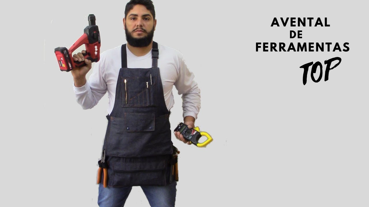 AVENTAL PORTA FERRAMENTAS -  passo a passo