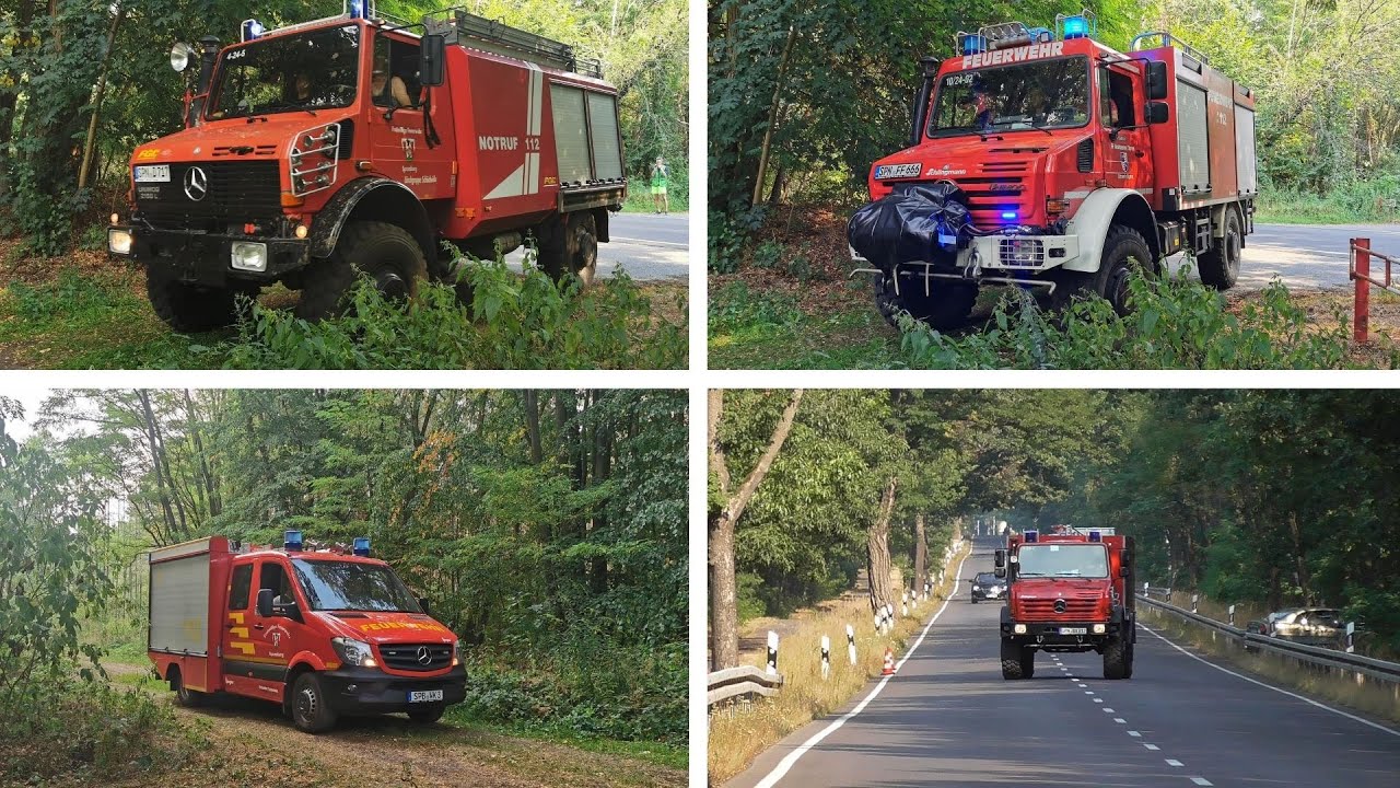 +++Waldbrand+++ Einsatzfahrten 09.08.2020 Spremberg