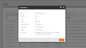 Event Monitoring and Alarms
