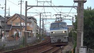 EF66-112牽引福山レールエクスプレス　魚住～土山間にて