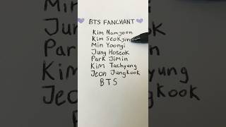 BTS FANCHANT #bts #btsarmy #viral #trending #btsshorts #kpop #btsfanchant #fanchant #lyrics