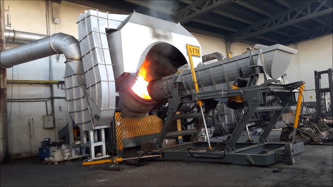 aluminium melting furnace aluminum scrap melting furnace aluminum furnace  working 