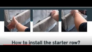 Video 2 - Maibec Acenta - How to install the starter row