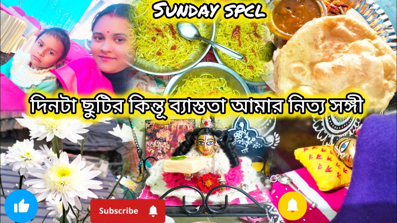 দিনটা ছুটির হলেও ব্যাস্ততা আমার নিত্য সঙ্গী |sunday spcl vlog 