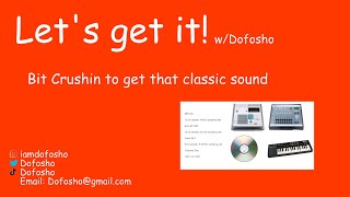 Bit-crushin: Recreate classic MPC 60 sound using this tool!