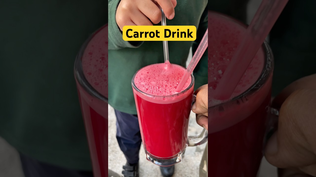 Fresh Carrot Juice — Healthy & Refreshing! 😍 | Glowing Skin Drink | Desi Drink | 2026