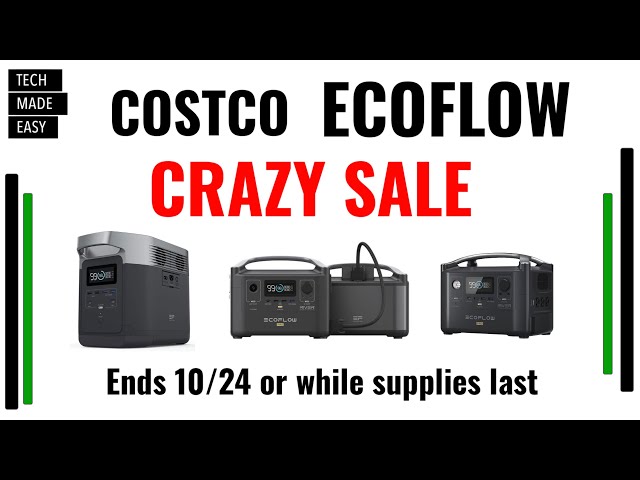 SALE ENDED CRAZY EcoFlow DEALS at COSTCO until 10/24 or while supplies  last! Link in Description - YouTube