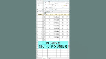 Excel【1分】ウィンドウを分割する方法！ #shorts