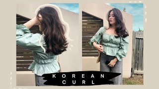 Overnight Korean Wavy Hair with GHD // How To Curl with a Straightener