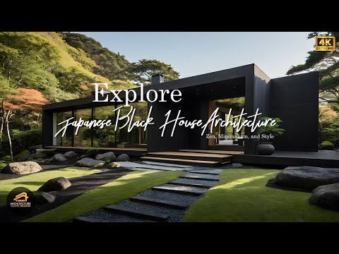 アート・デザイン・音楽 MINIMALIST Houses Japanese Black Minimalist House: The Art of Simplicity and