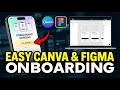 How to setup onboarding screens using Canva and Figma - Easy Tutorial