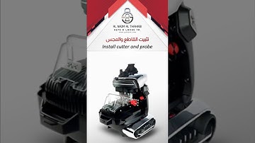 Install cutter and probe / 2024 New 2M2 Tank 2 Pro Key Cutting Machine.
