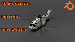3D Modeling Military Helicopter [ Low Poly ]-[ Game Asset ] screenshot 4