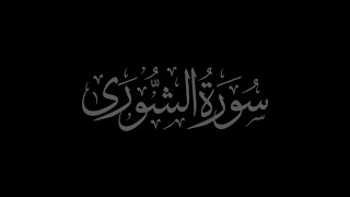 Surah Ash-Shuraa 42 recited by Muhammad Siddeeq al Minshawi Mujawwad with Arabic Text