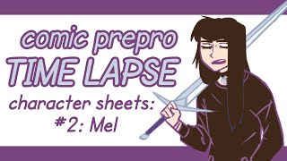 🍋 Mel Character Sheet Time Lapse 🍋