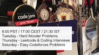 Leetcode Coding Interview Problems live!