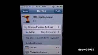 SMSHideKeyboard Hide your iPhone  Keyboard in SMS