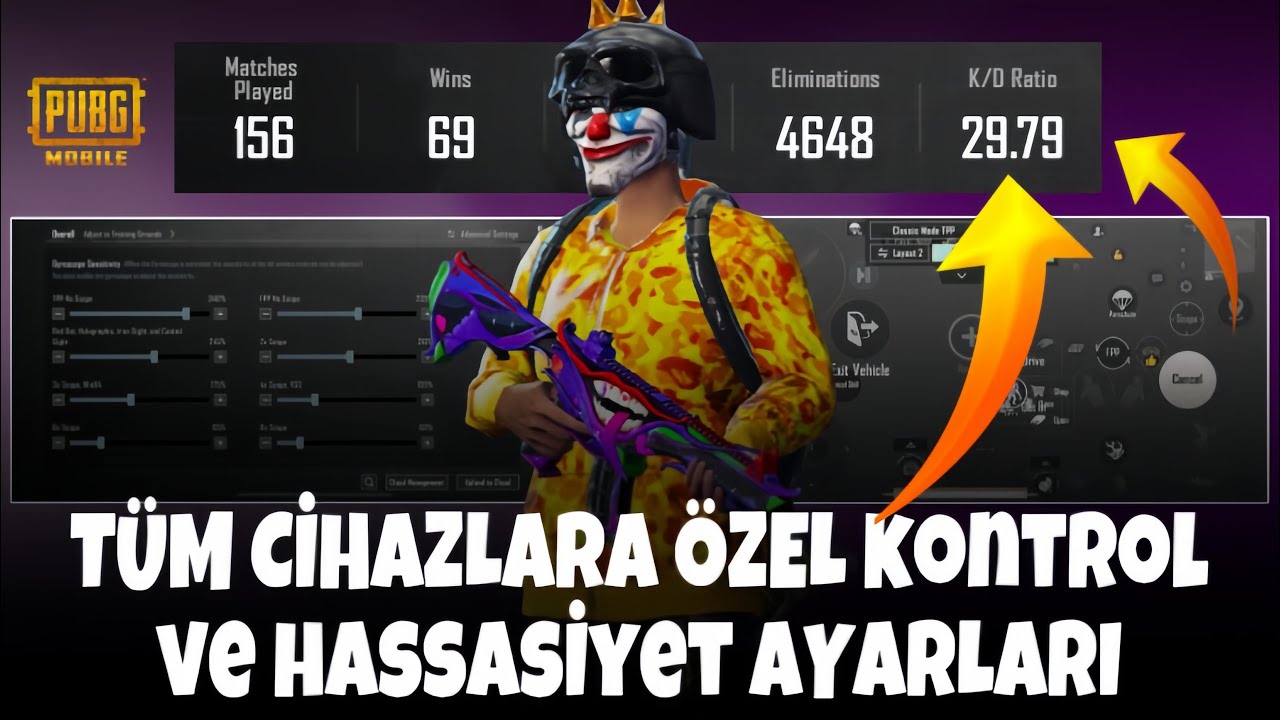 BU AYARLARLA AİM CANAVAR OLACAKSIN!!🤯TÜM CİHAZLARA ÖZEL KONTROL VE HASSASİYET AYARLARI! GÜNCEL