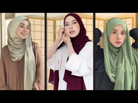 9 GAYA CANTIK 2023 – CARA PAKAI TUDUNG SHAWL SIMPLE DAN CANTIK – QotrunNada