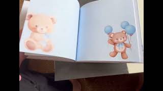 Livre d’or baptême theme ourson