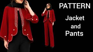 Stylish Women's Suit Pattern Making Step-by-Step ✂️| Beginner Friendly Blazer & Pants Drafting✅️