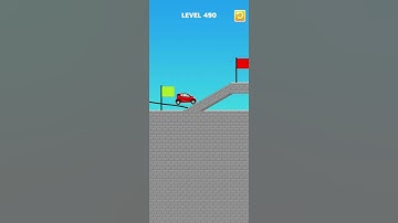Draw Bridge puzzle level 490 #bridge #shortvideo #games #gaming #gameplay #game #drawing #shorts