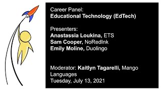 LCL2021 Career Panel: Education Technology (aka Ed Tech)