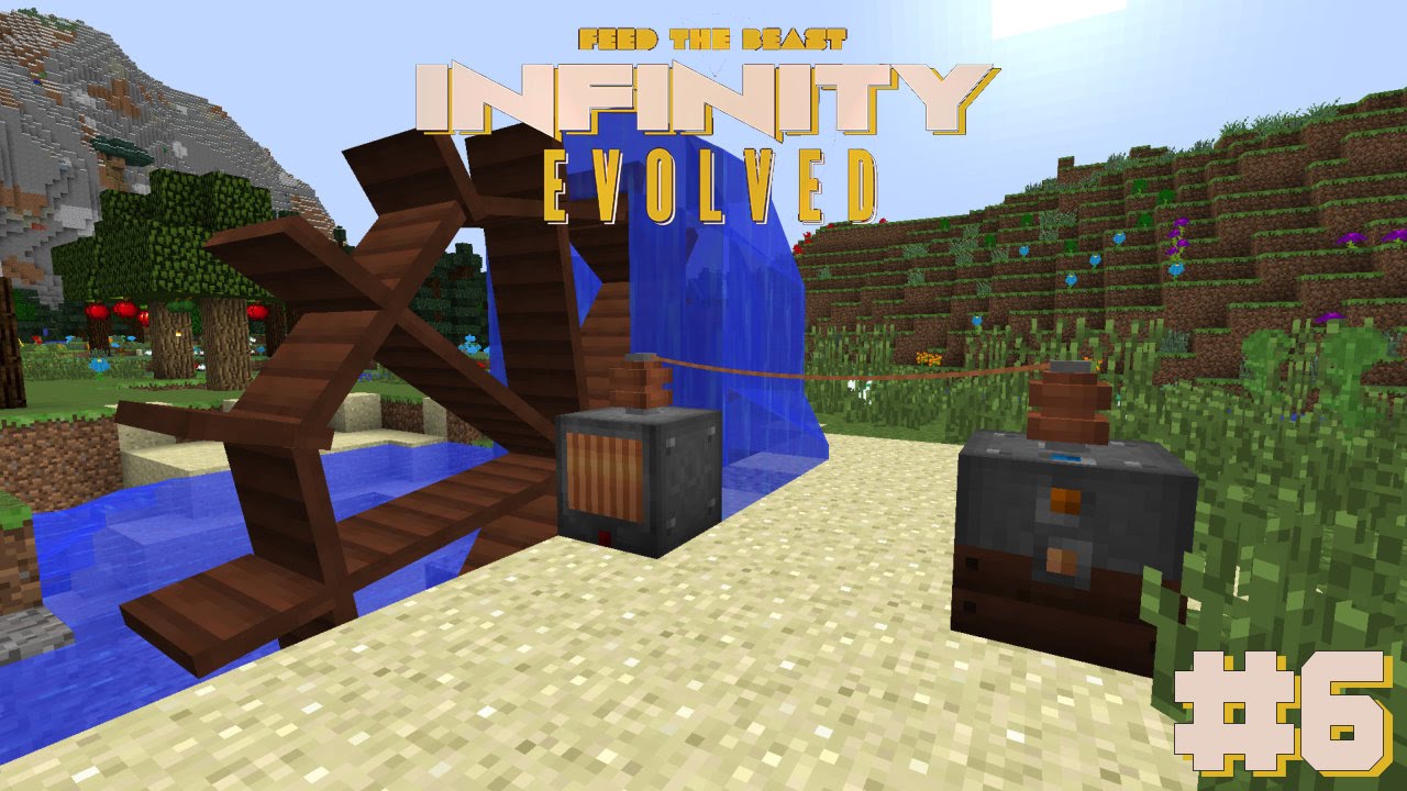 FTB: Infinity Evolved #6| Water Wheel and Coke Oven! - Modded Minecraft ...