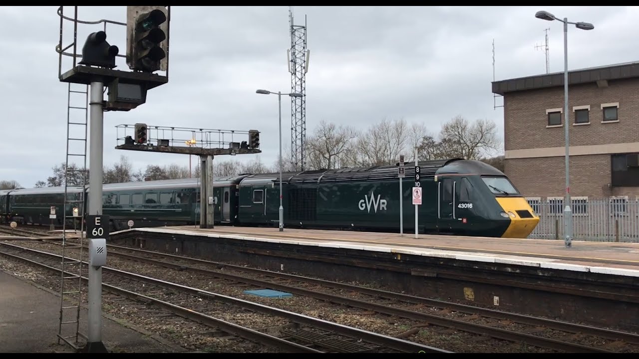 (HD) NEW GWR 4 Car HST Class 255 Exeter St Davids. Arriving and