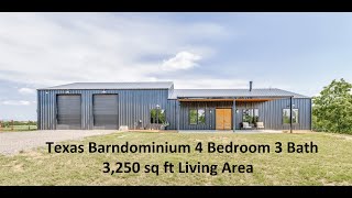 4 Bedroom Texas Barndominium with vaulted ceilings in the great room, gorgeous mud room, large shop!