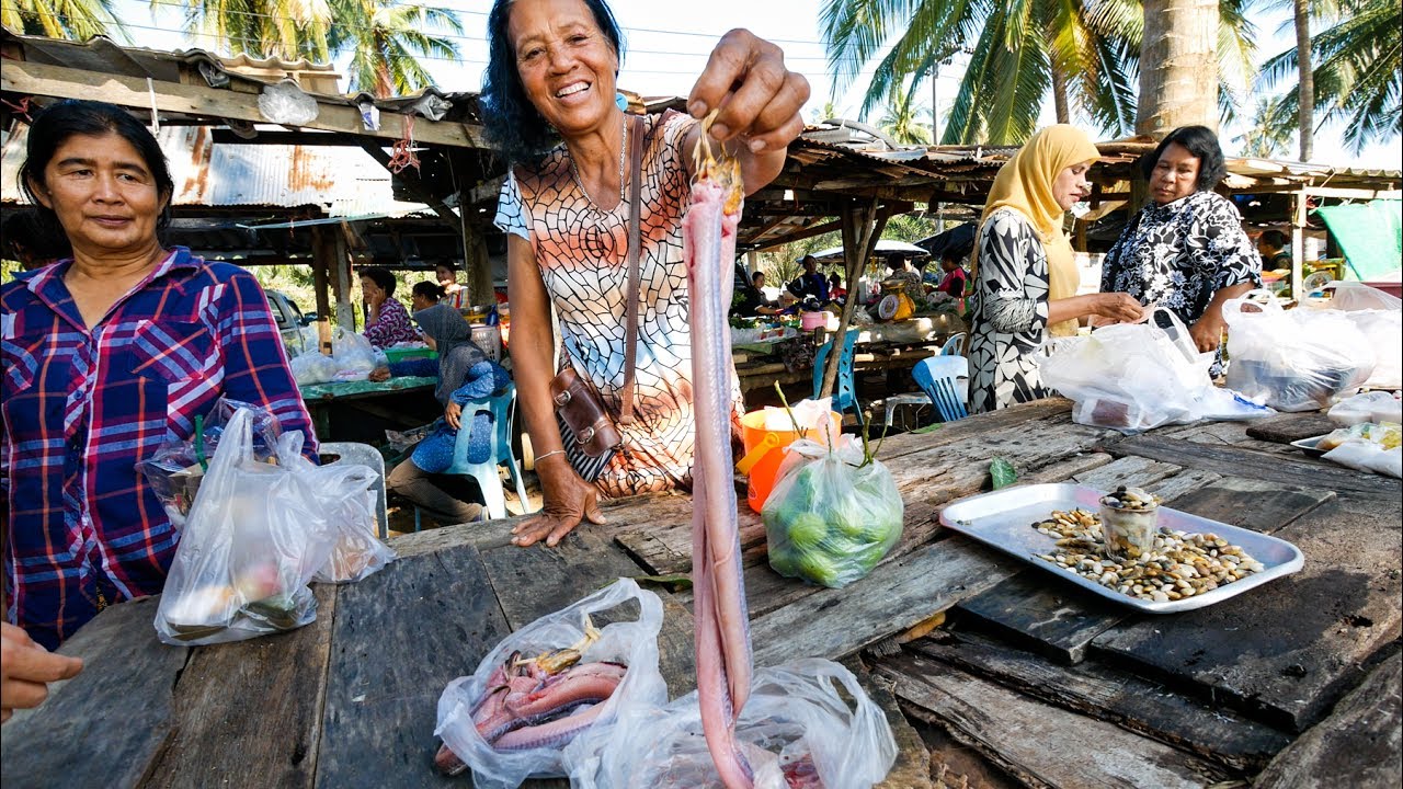Thai Food Tour of Sichon (สิชล) - CURRY EEL and UNTOUCHED Coastal Beach Village in Thailand! | Mark Wiens
