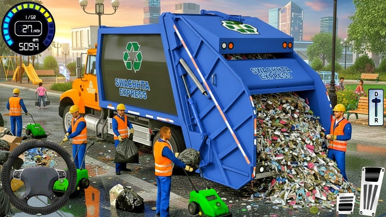 Extreme Garbage Truck Simulator 2026 - Real Garbage Truck 3D - Truck Game Android Gameplay
