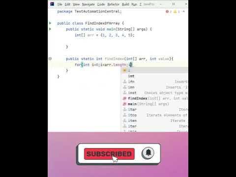 Java Program to Find the Index of a Specific Element in an Array? Java ...