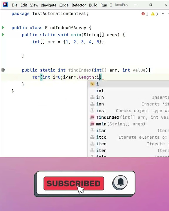Java Program to Find the Index of a Specific Element in an Array? Java ...