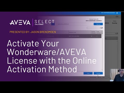 Activate Your Wonderware/AVEVA License with the Online Activation Method