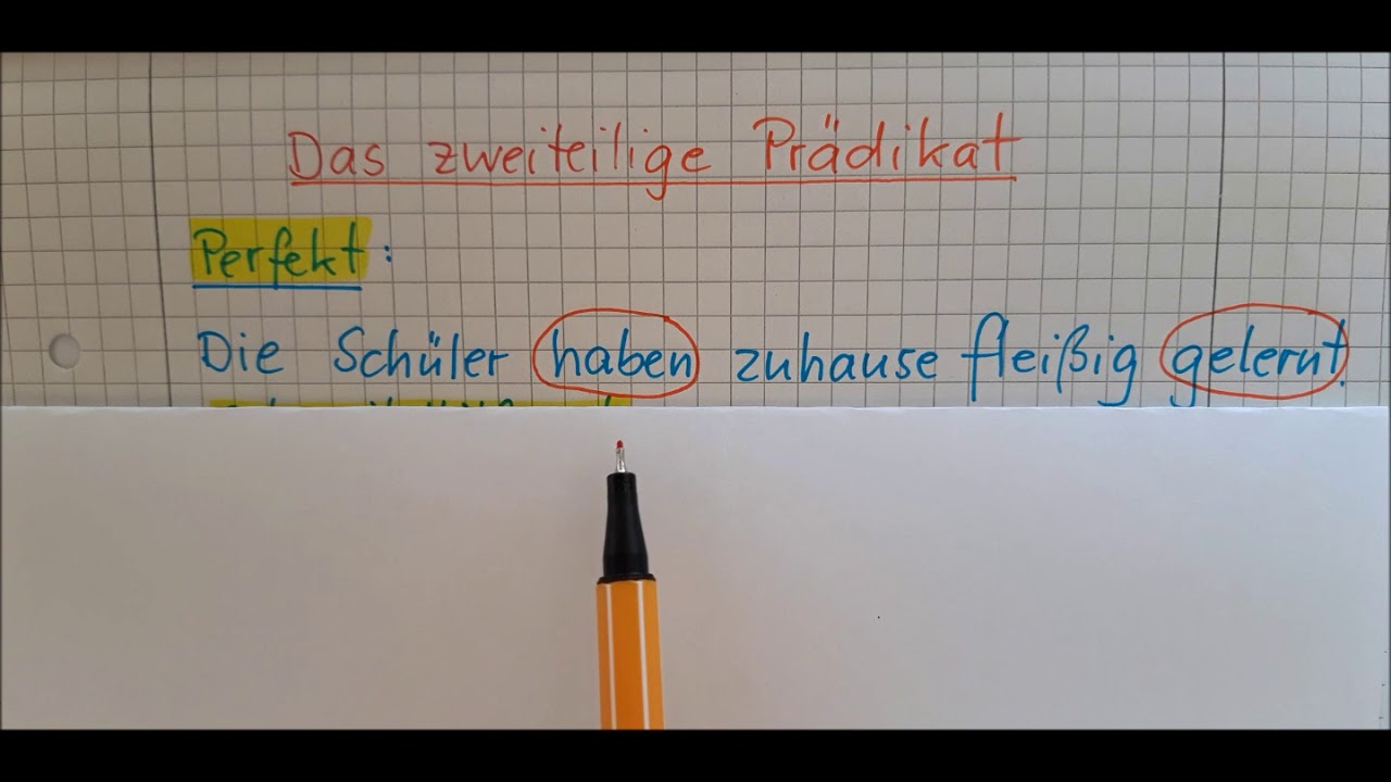 3 Das zweiteilige Prädikat - YouTube