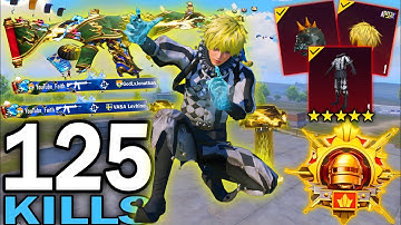 125 KILLS!😍 BEST AGGRESSIVE RUSH GAMEPLAY with BEST OUTFIT in NEW SPOOKY SOIREE MODE🔥PUBG MOBILE