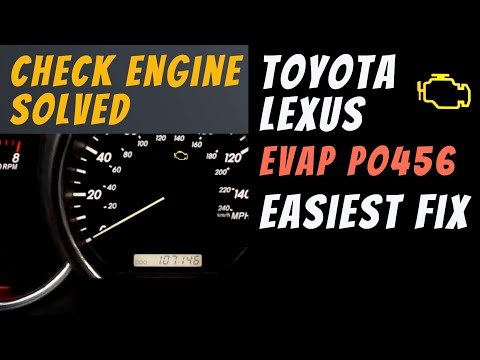 Toyota Check Engine Light: DIY Fix for P0456 "Small Leak Detected" Warning Code-RX350 2nd Gen RX400