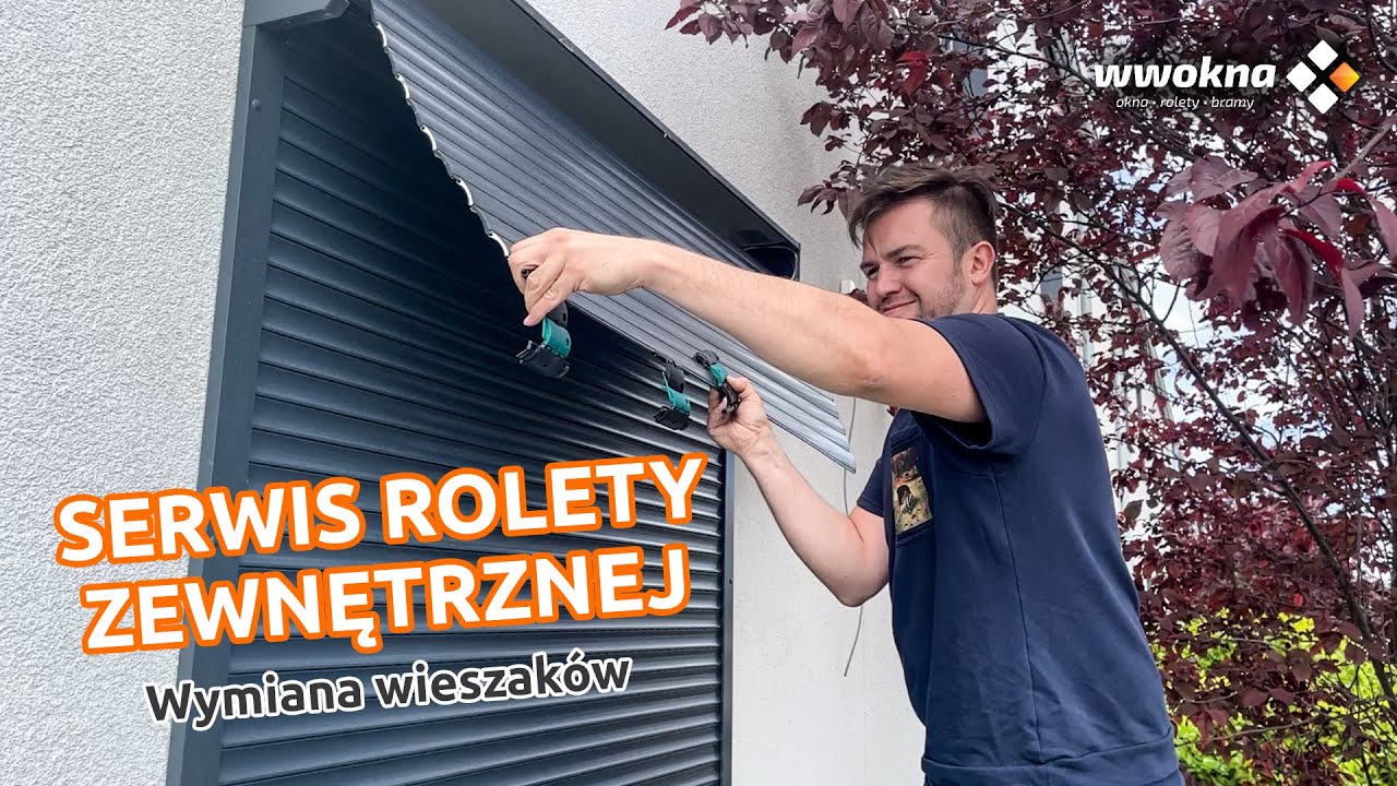 Serwis rolety zewnętrznej. Wymiana wieszaków | WW Okna