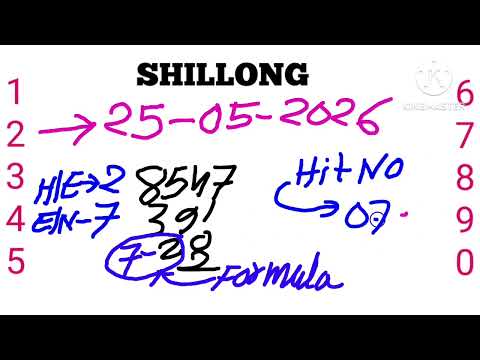 25-05-2026 Shillong Teer | Fixed Single He Hit Number & Shillong Teer Result Today Fr & Sr