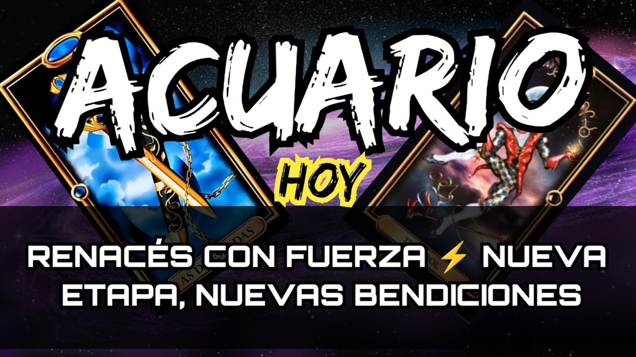 ACUARIO ♒ TU VIDA DA UN GIRO IMPACTANTE ⚡ SE VIENE UNA ETAPA DE ...