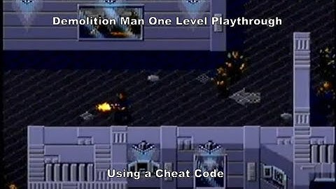 Demolition Man One Level Playthrough using a MegaDrive Cheat Code :D #Megadrive #Sega #MD #CheatCode