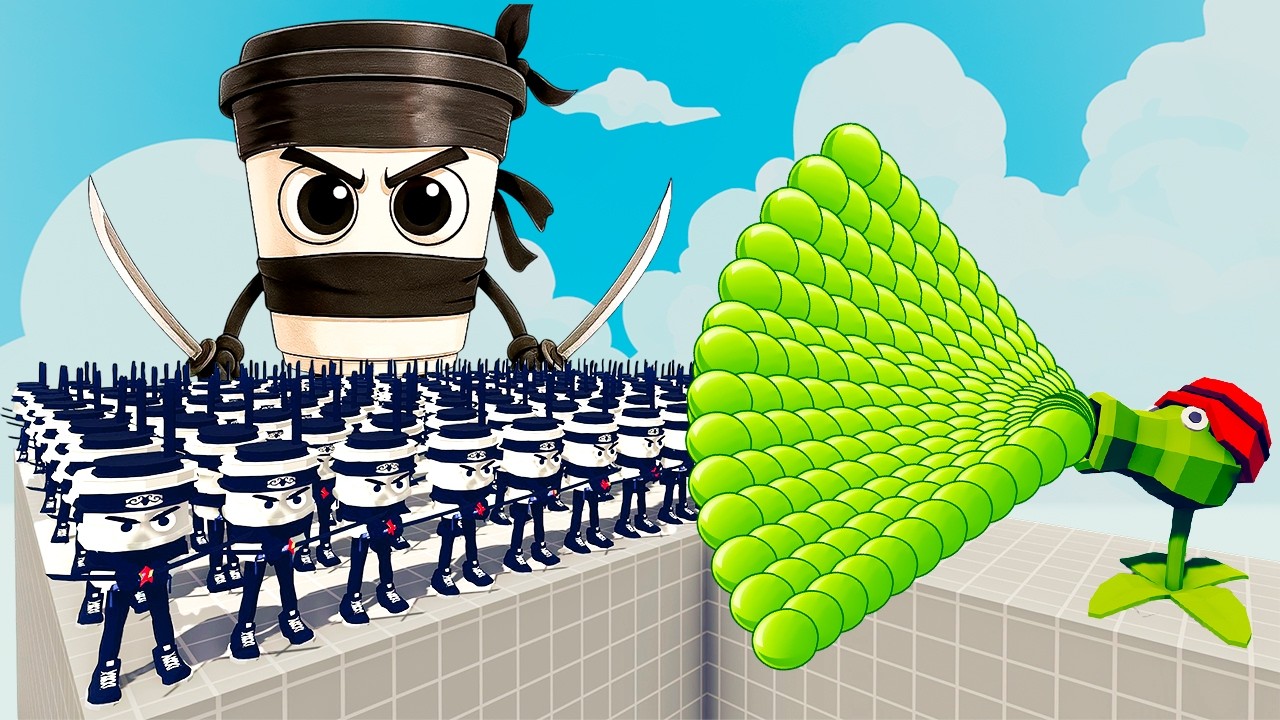 200x CAPPUCCINO ASSASSINO + 1x GIANT vs EVERY GOD - Totally Accurate Battle Simulator TABS