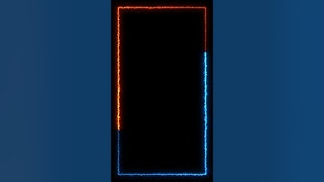Glowing frame black screen | Neon light border | Frame template video background