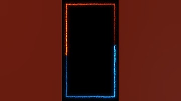 Glowing frame black screen | Neon light border | Frame template video background