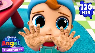 Cuci Tangan Sebelum Makan | Little Angel | Kartun dan Lagu Anak | Moonbug Kids Indonesia