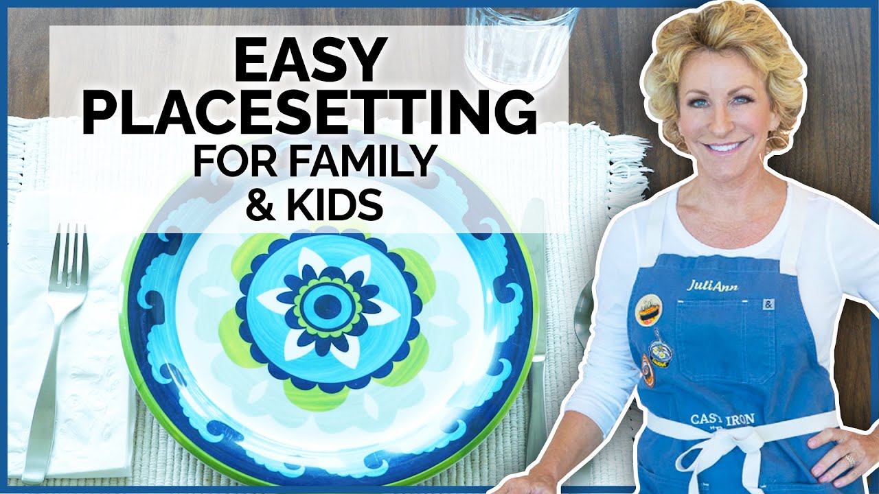 How To Set A Table - How to Teach Your Kids - YouTube