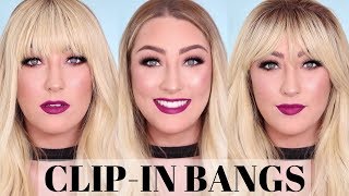 CLIP-IN BANGS | Try on | GLAMNANNE