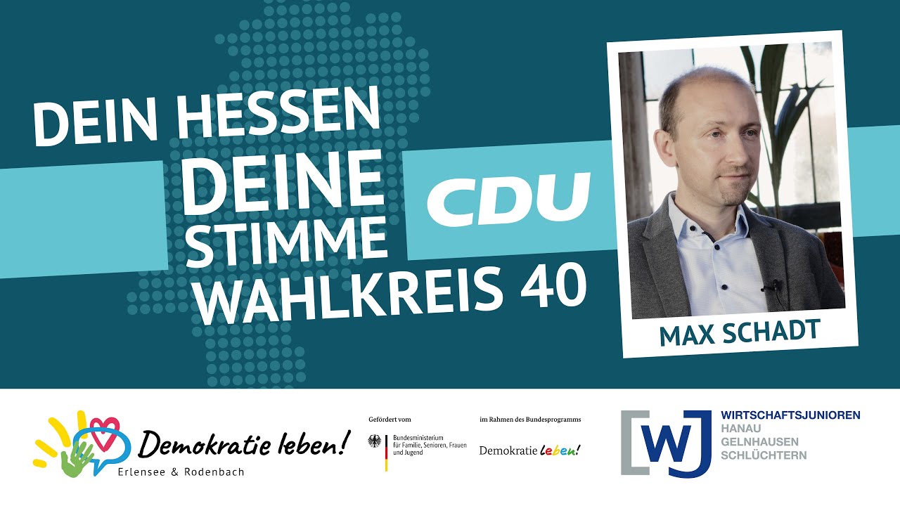 Interview mit Max Schad | Wahlkreis 40 | Landtagswahl 2023